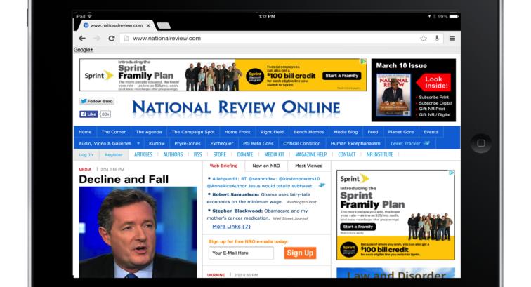 National Review homepage