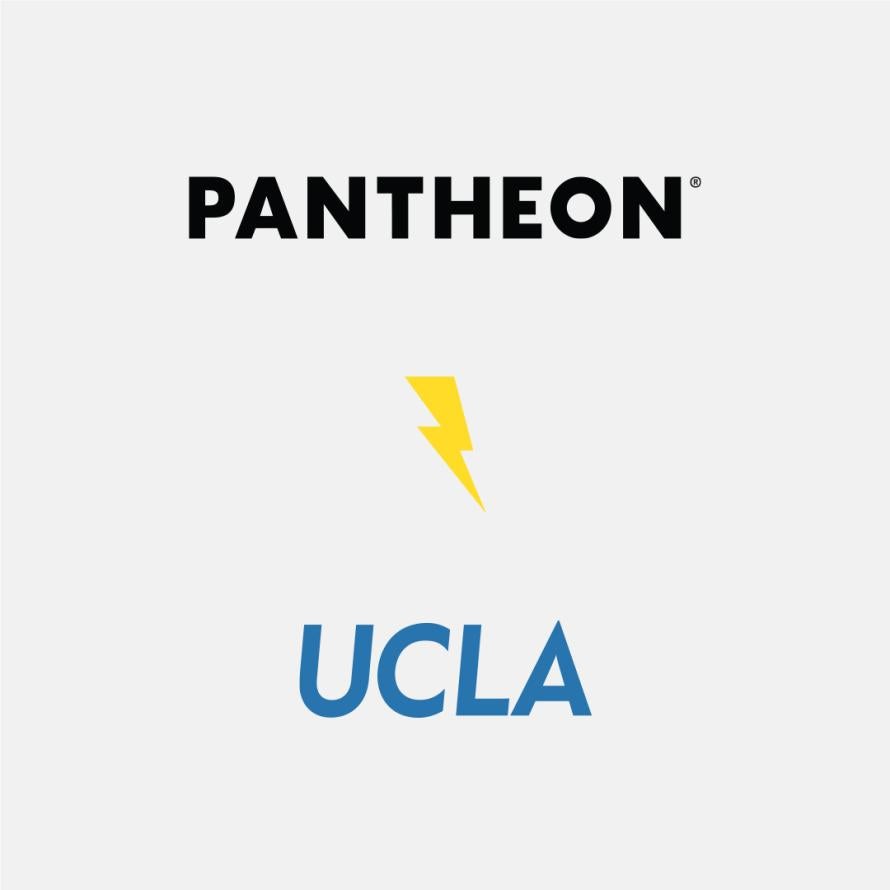 Pantheon and UCLA logos on white background