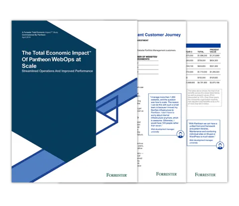 The Total Economic Impact of Pantheon WebOps at Scale Report