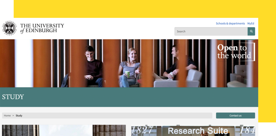 University of Edinburgh web page