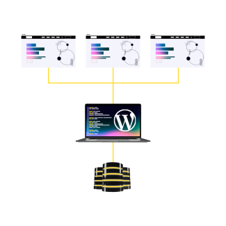 Server connecting to multiple websites