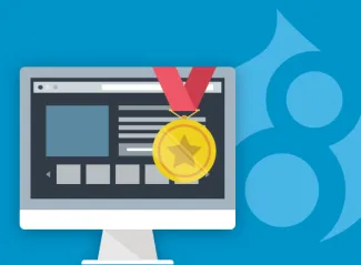 Drupal 8 Webinar with gold medal